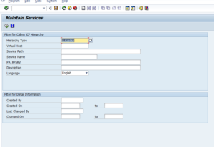 Create a service SAP